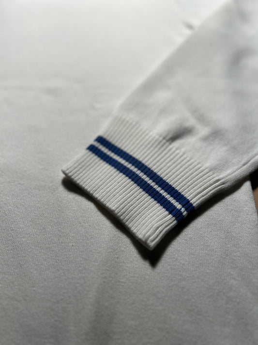 two tone sweater WHITE